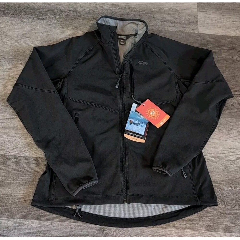 Outdoor‎ Research Ferrosi Grid Jacket Womens Medium New With Tags Black 277585